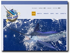 Screen capture of Reel Fish Outfitters's website