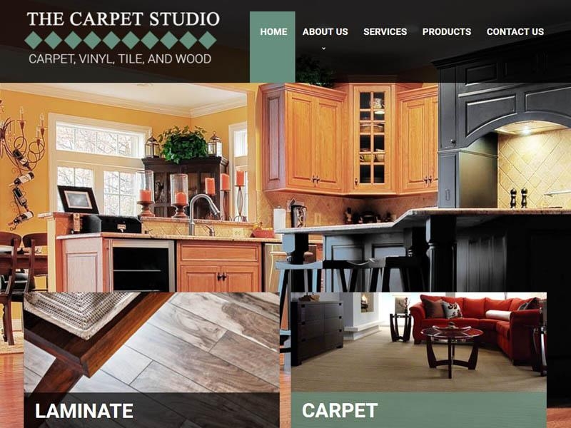 Screen capture of The Carpet Studio Tallahassee's website